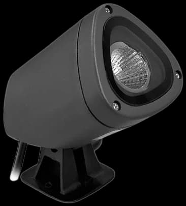 Foco aluminio gris oscuro largo pantalla 10x12 cm alto LED 7W - EPFO0001