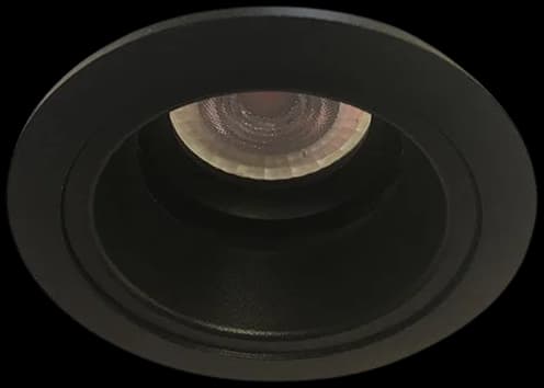 Foco embutido aluminio negro óptica profunda Ø9x4,5 cm GU10 - MUFO0117