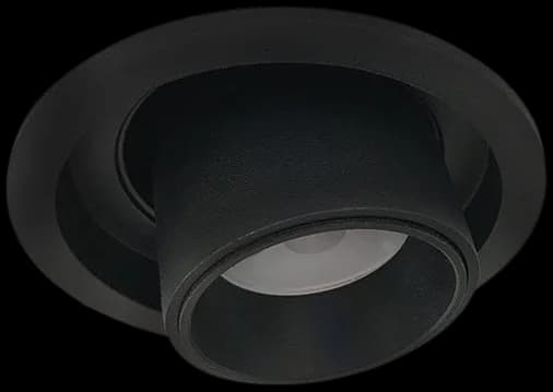 Foco embutido basculante dimeable metal negro Ø 4,5 cm LED 10W - TOFO0039