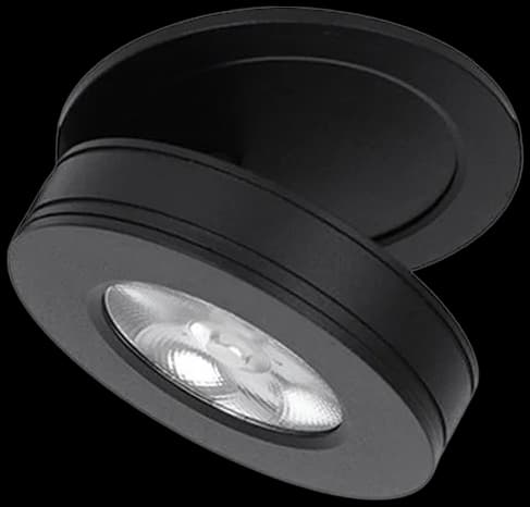 Foco embutido dimeable aluminio negro Ø 10 cm LED 8W - TOFO0019