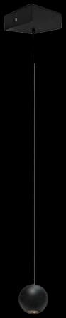 Lámpara colgante aluminio negro Ø5x1,53 cm LED 4.5W - ARLC0043