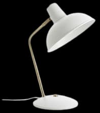 Lámpara sobremesa metal blanco bronce Ø19x37,5 cm E14 - PGLS0017