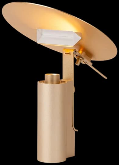 Lámpara de mesa acero oro mate Ø20 cm LED 7W - LULS0208