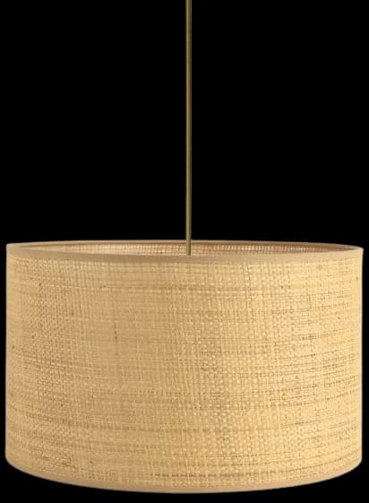 Lámpara colgante rafia natural Ø28x17cm E27 - OPLC0030