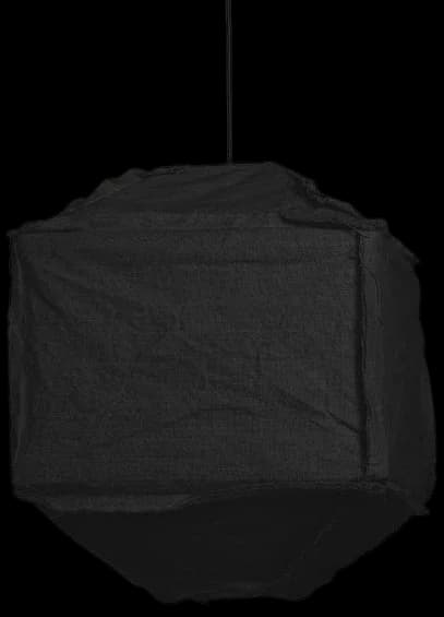 Lámpara colgante textil negro 40cm E27 - LLLC0462