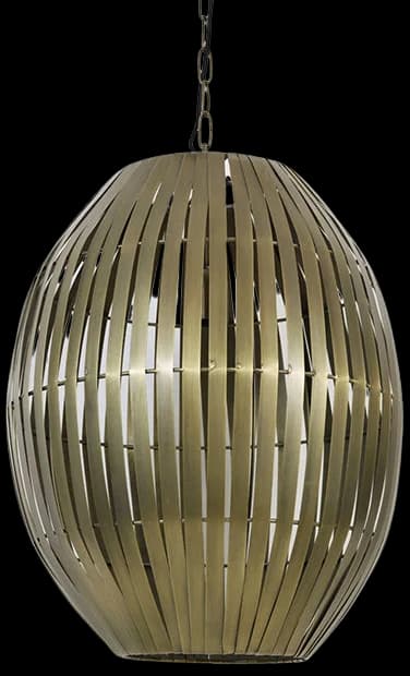 Lámpara colgante metal bronce envejecido Ø42x57 cm E27 - LLLC0452