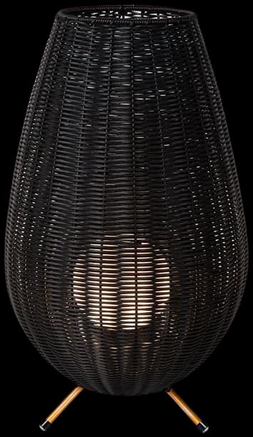 Lámpara sobremesa PVC negro Ø30x50 LED 3W IP44 - LULS0146