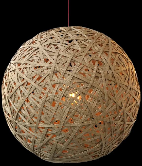 Lámpara colgante fibra de cañamo Ø 50 cm E27 - LGLC0071