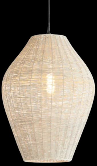 Lámpara colgante metal crema Ø26x36cm E27 - LLLC0567