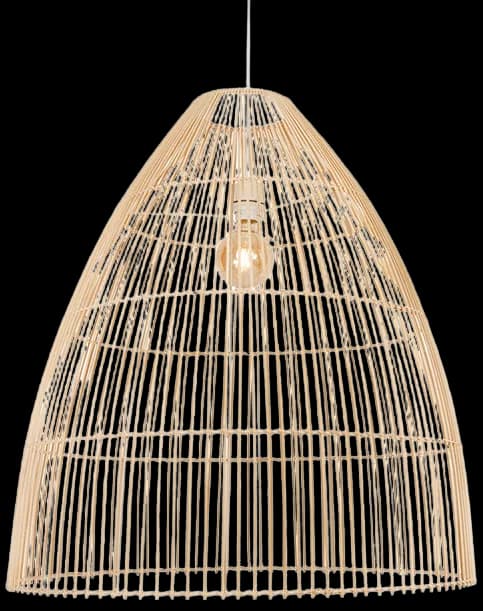 Lámpara colgante ratán natural Ø60x67 cm E27 - PLLC0008