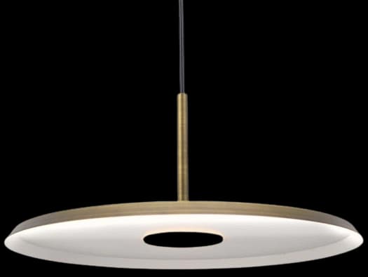Lámpara colgante aluminio bronce antiguo dimerizable 7W LED - VKLC0001