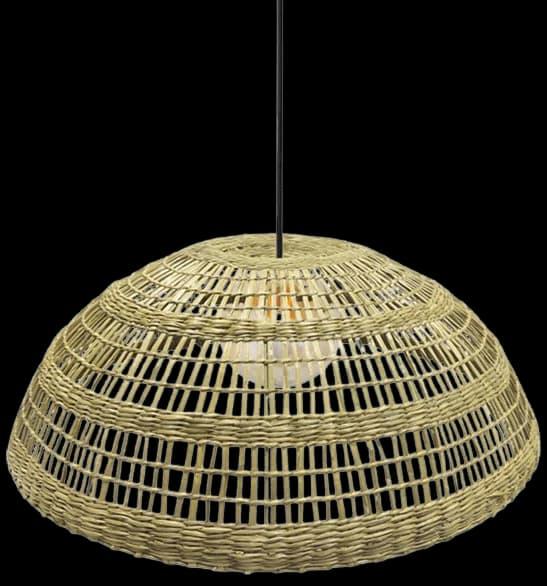 Lámpara colgante Fibra natural 59x28 cm E27 - BRLC0062
