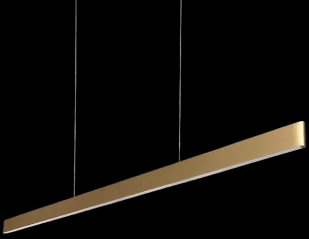 Lámpara colgante lineal aluminio oro largo 1,18 cm LED 40W - OYLC0010