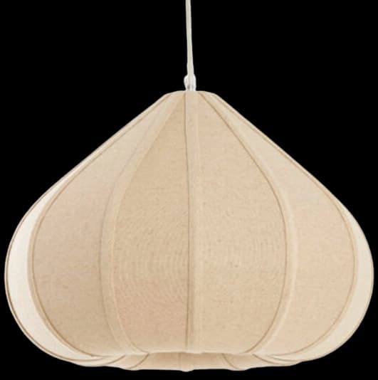 Lámpara colgante lino natural Ø40x28,5 cm E27- LLLC0582