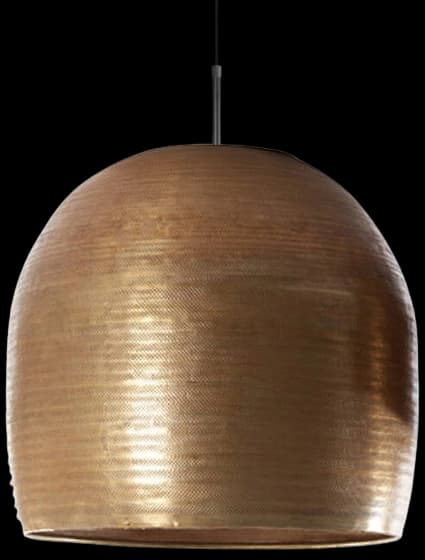 Lámpara colgante metal bronce oro Ø45,5x45, cm E27 - LLLC0520
