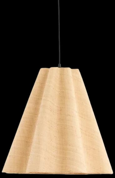 Lámpara colgante Ø40x36 cm mimbre natural E27 - LLLC0539