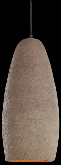 Lámpara colgante papel maché tierra antiguo oscuro Ø26x56cm E27 - LLLC0572