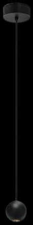Lámpara colgante para cielo aluminio negro Ø5x140 cm LED 4.5W - ARLC0038