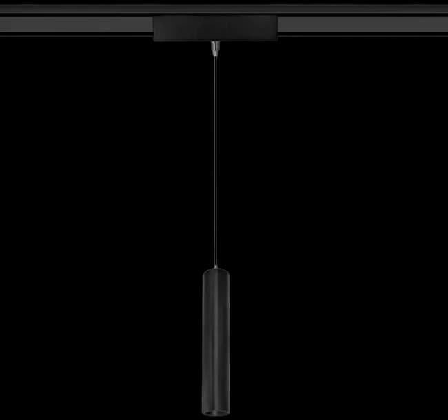 Lámpara colgante para riel magnético aluminio negro 15cm LED 6W TUYA - ARLC0040
