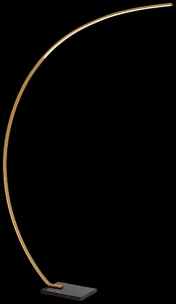 Lámpara de pie arco metal mármol oro mate 15W 2700K LED - LULP0126