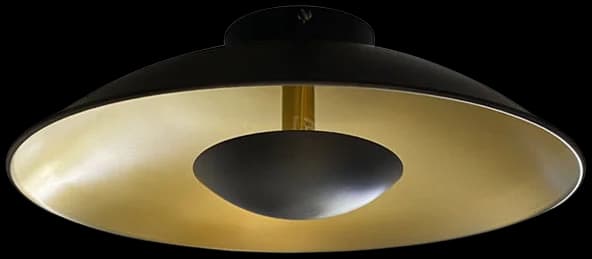Plafón bronce negro Ø 35 cm G9 - LGPL0004