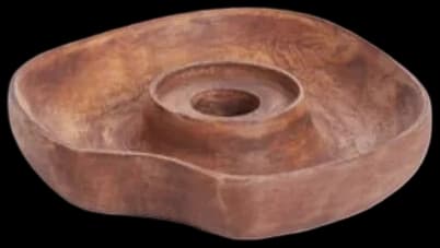 Porta velas Wooden - Russet Ø14