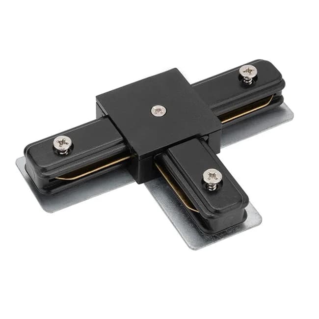Unión tipo T para riel monofásico negro - DWCO0005