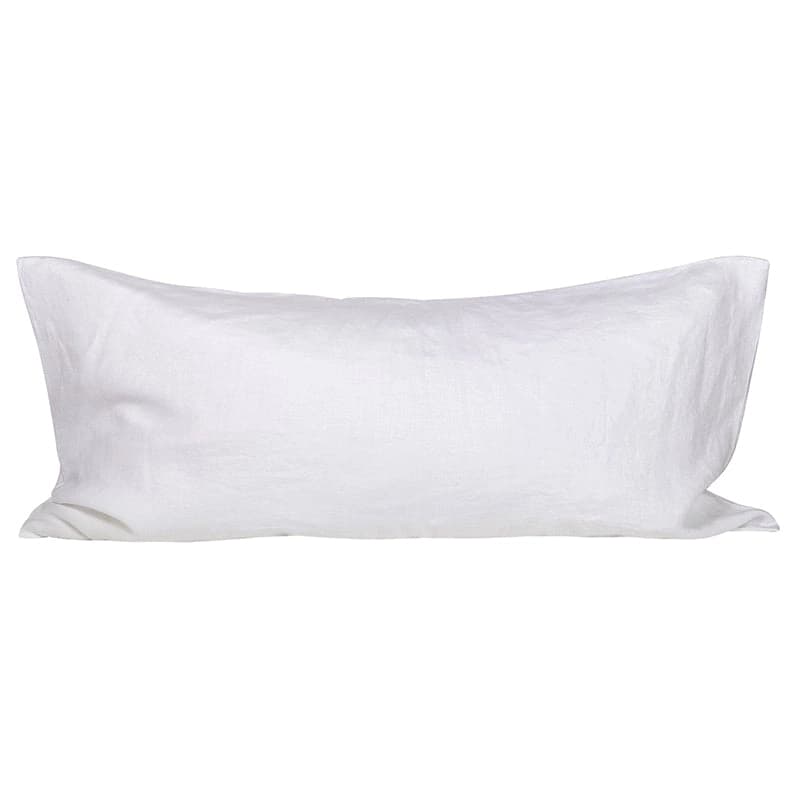 Funda Cojín Lino Blanco 55x110 cm