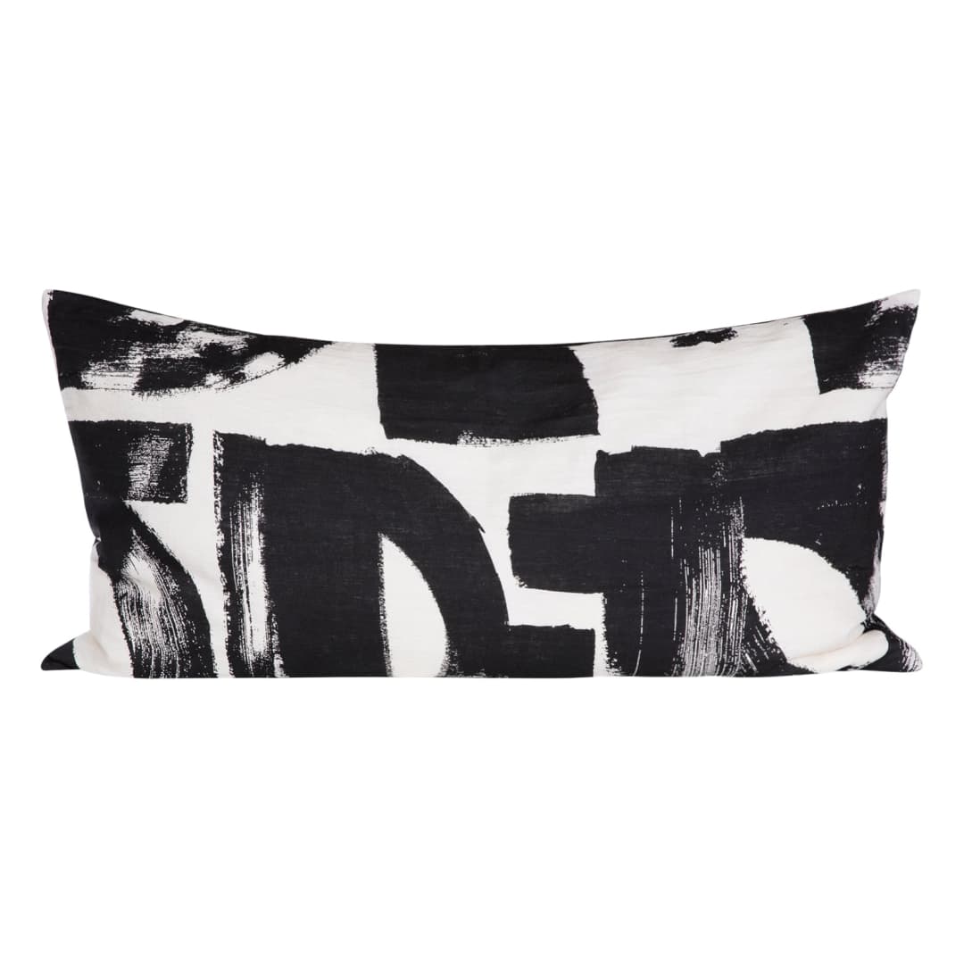 Funda Cojín Lino Makale Blanc 55x110 cm
