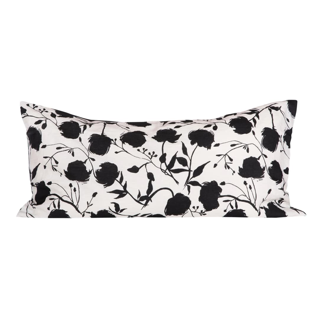 Funda Cojín Lino Yulin Blanc 55x110 cm