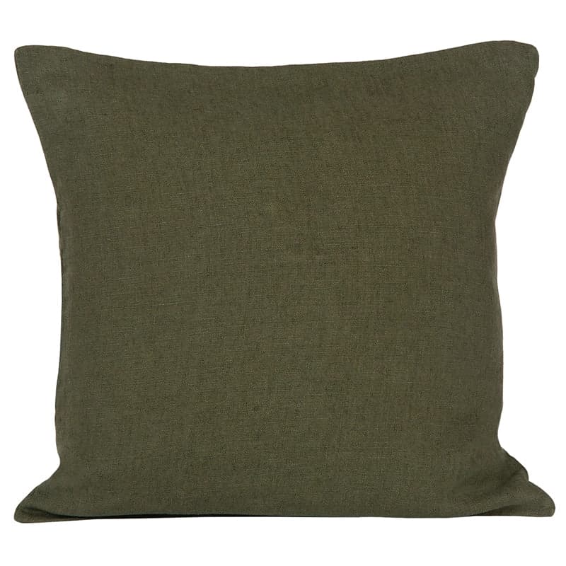 Funda Cojín Lino Porticcio Kaki 45x45 cm