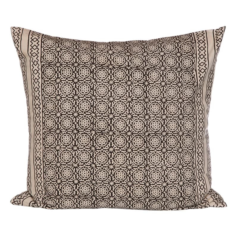 Funda Cojín Algodón Pune Black 60x60 cm