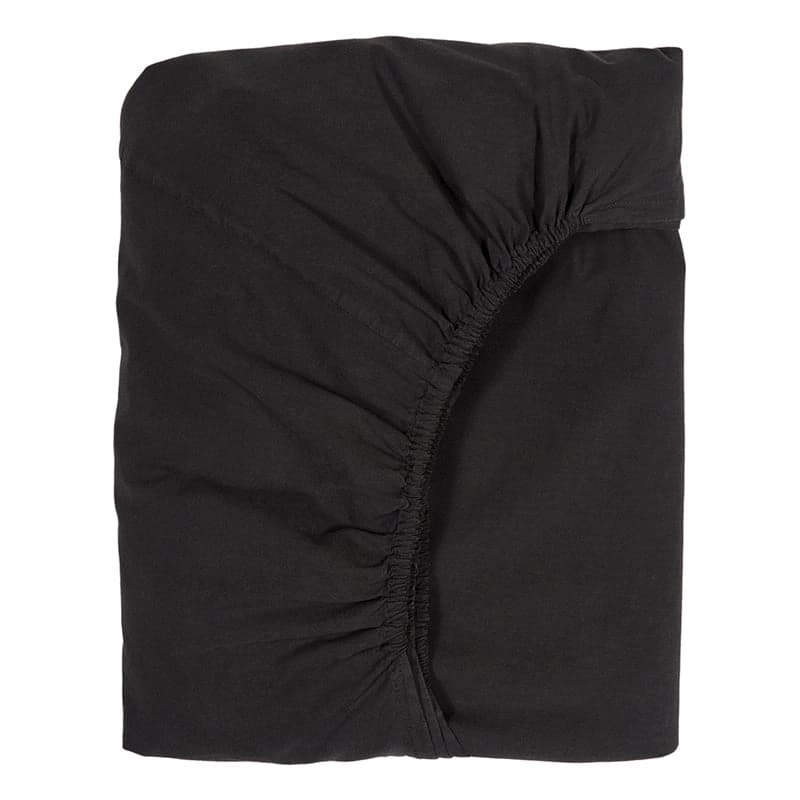 Sábana Bajera Algodón Percal Black