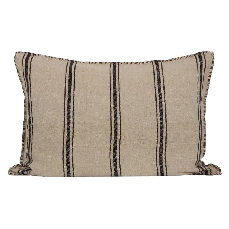 Funda Cojín Niza Natural/Negro 50x70 cm