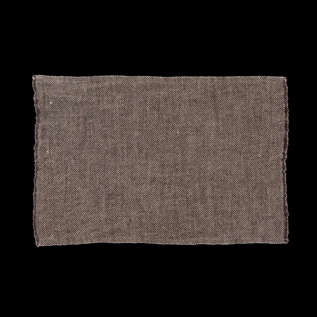 Set 6 Individuales Lino Cuba Charbon