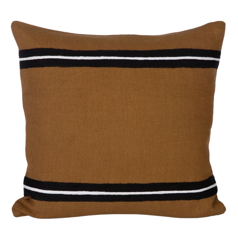 Funda Cojín Lino Bordado Skagen Gold 45x45 cm