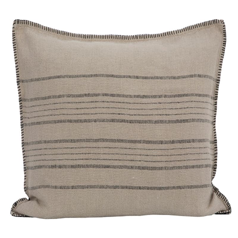 Funda Cojín Grenoble Natural/Negro 45x45 cm