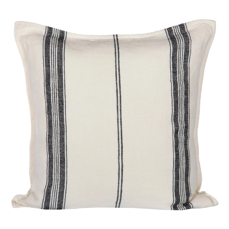 Funda Cojín Metz Marfil/Negro 45x45 cm