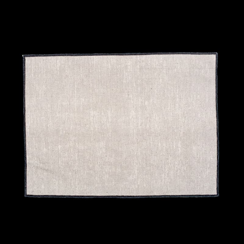 Set 6 Individuales Lino Engomado Borgo Ciment
