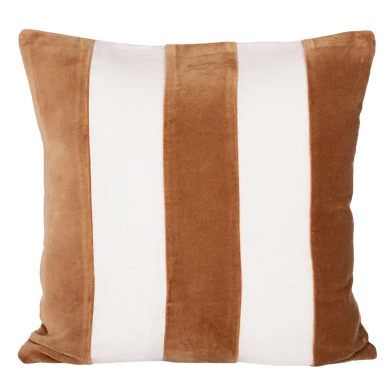 Funda Cojín Lino Velvet Perth Tabac 45x45 cm