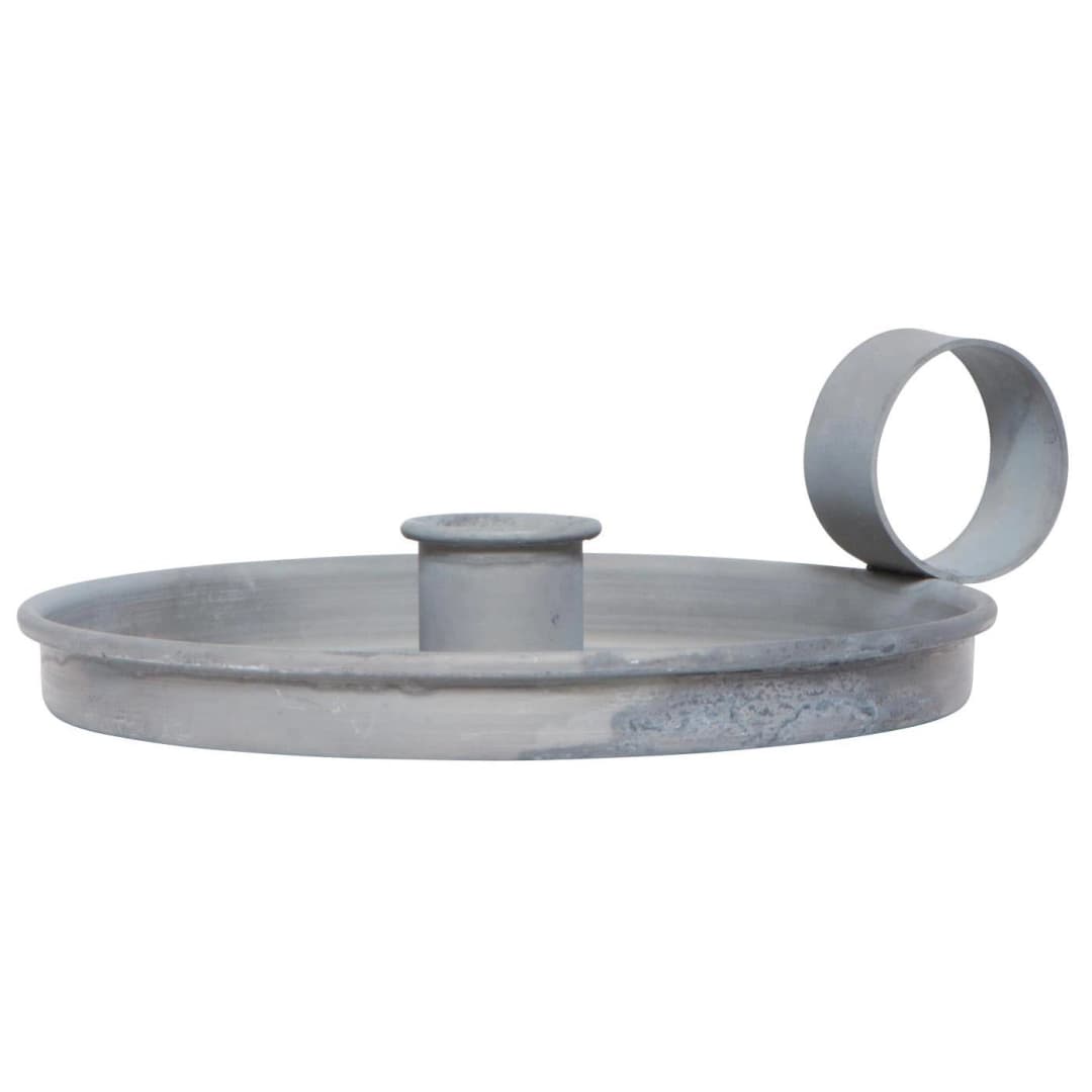 Candelabro Gris H: 5 Ø: 13 cm