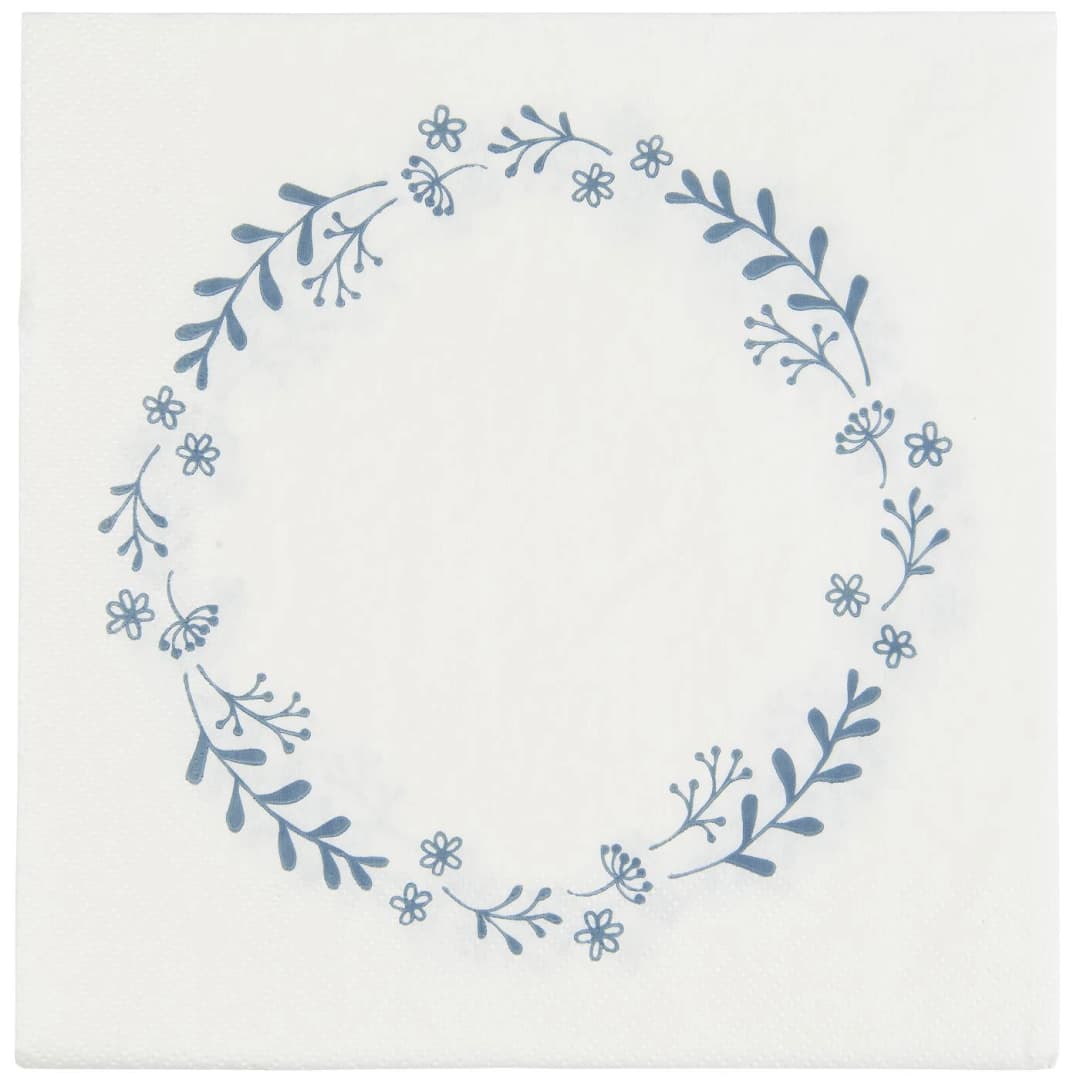 Servilletas con Diseño Guirnalda Azul 50 unidades de 20x20 cm