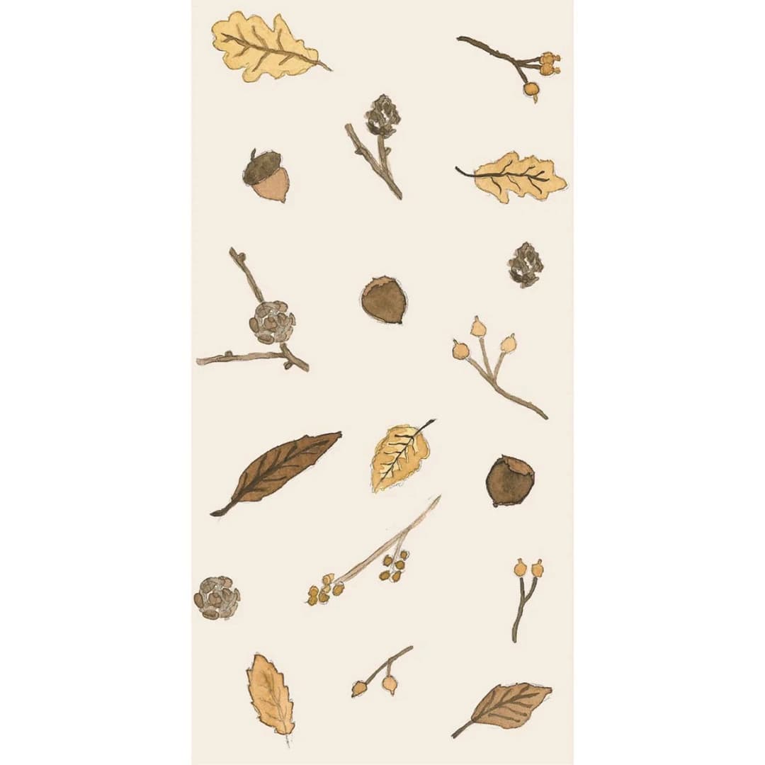 Servilletas Diseño Hojas de Otoño 16 unidades de 10x20 cm