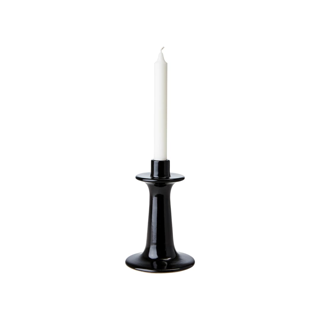 Portavela ELLA S Negro Ø12xH18 cm