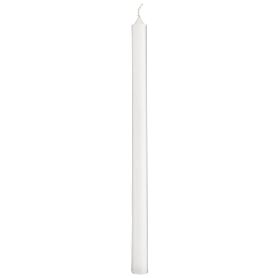 Vela Taper Blanca Ø:1.3 H:20 cm
