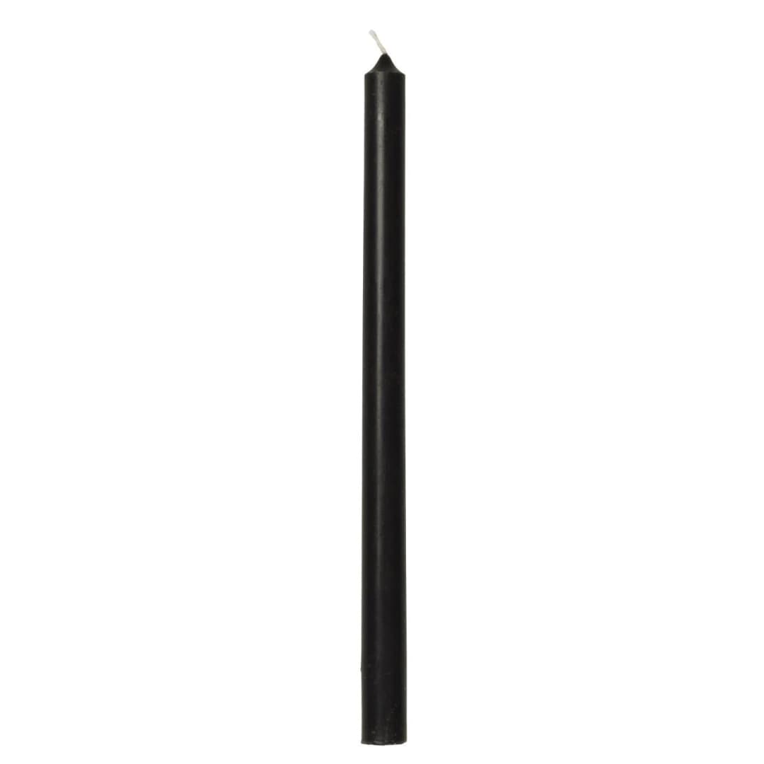 Vela Taper Negro Ø:1.3 H:20 cm