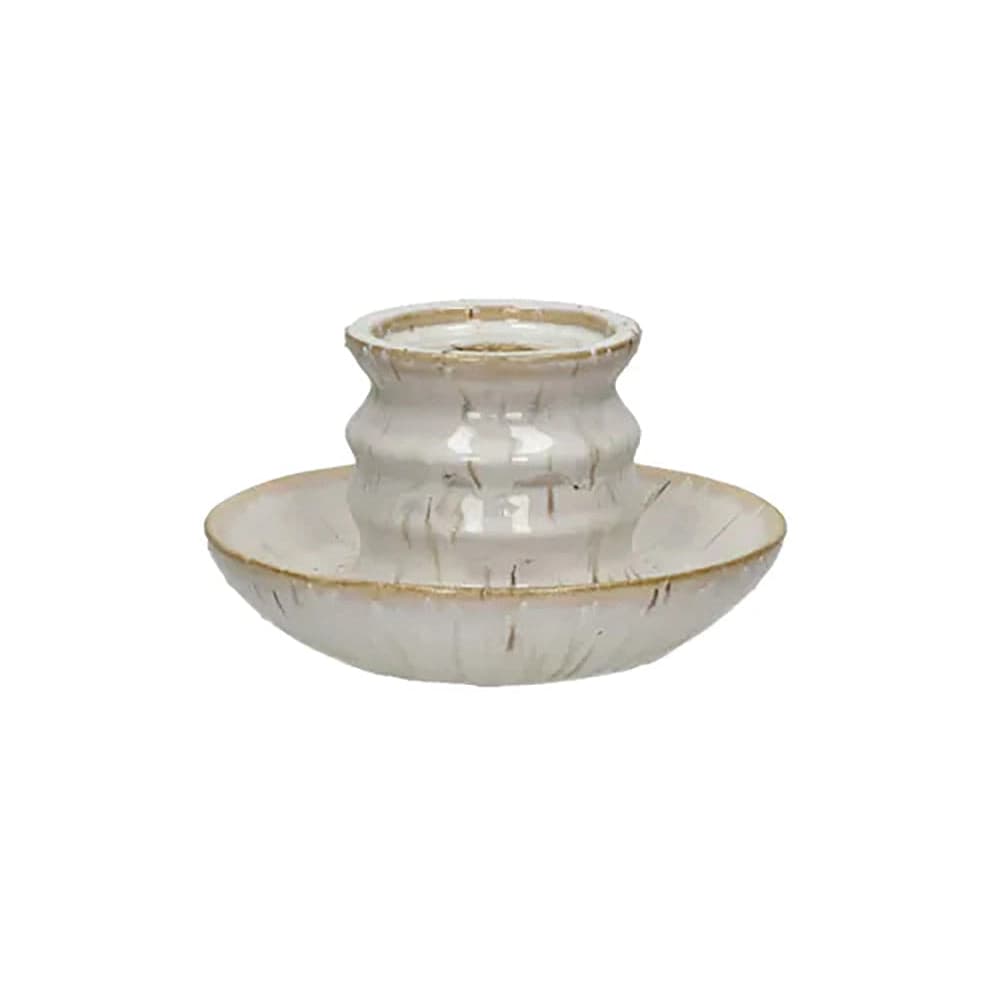 Candelabro ILENA Blanco Dia Ø15 H 8,5 cm