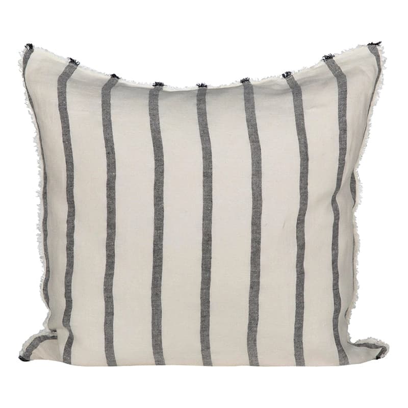 Funda Lino Somme Marfil/Negro 45x45 cm
