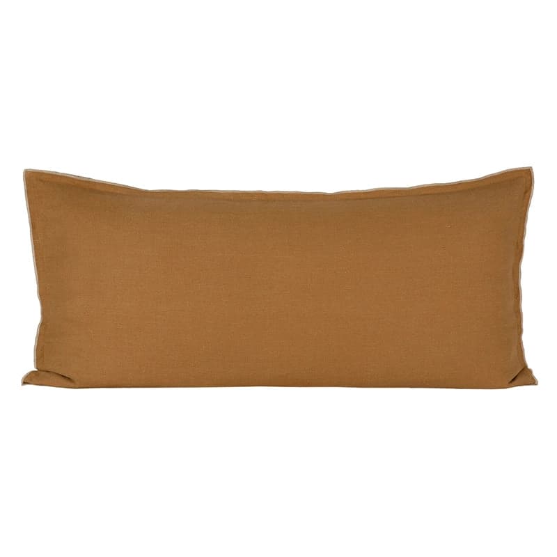 Funda Cojín Lino Seoni Tabac 55x110 cm