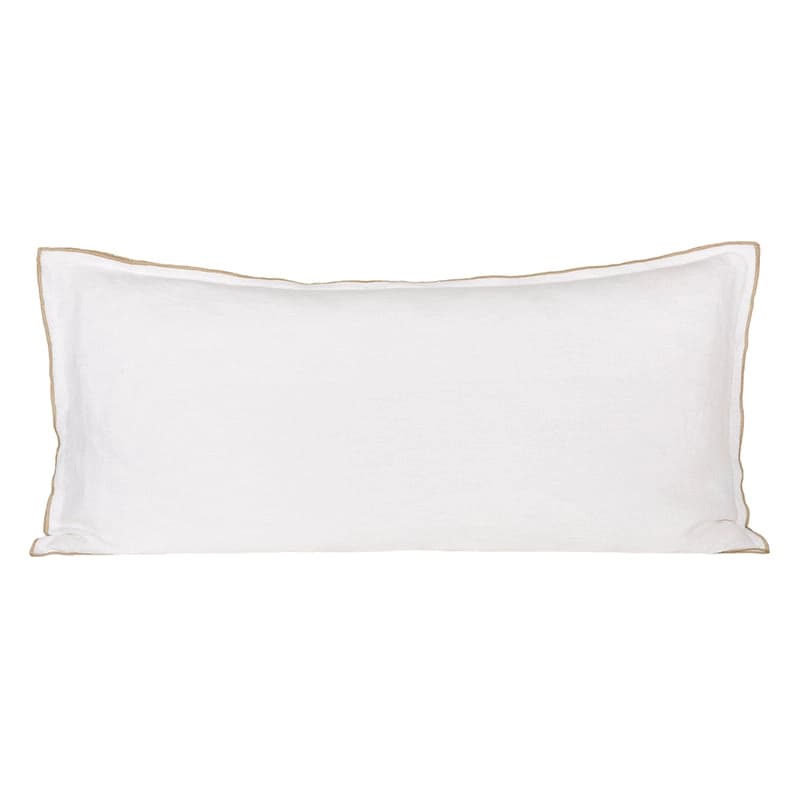 Funda Cojín Lino Seoni Blanc 55x110 cm